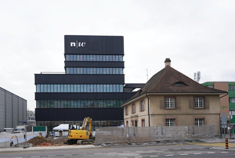 Der Bau des FHNW Campus Dreispitz macht Fortschritte