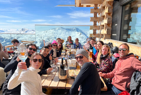 Our annual ski day in the mountains