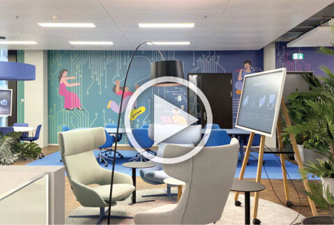 The new learning zones on the Fachhochschule Nordwestschweiz (FHNW) campus in Brugg-Windisch